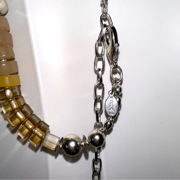 Chico’s Solid Heavy Beaded Necklace - Picture 4 of 4